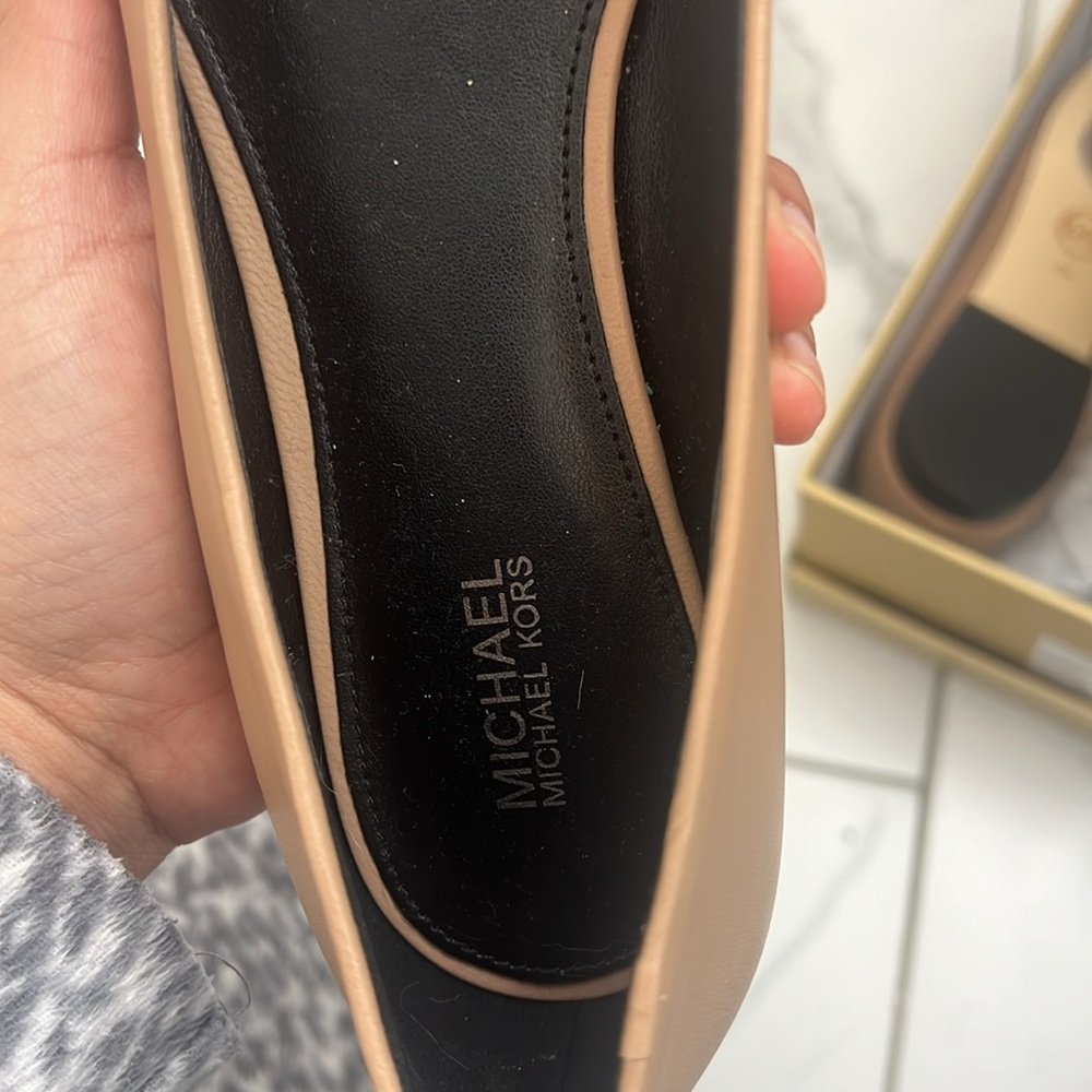 Michael Kors Flats leather beige and black - Picture 13 of 13